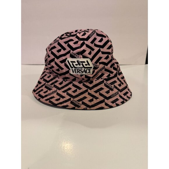 Vintage Versace Monogram print nylon bucket hat Size 58 - Picture 1 of 5